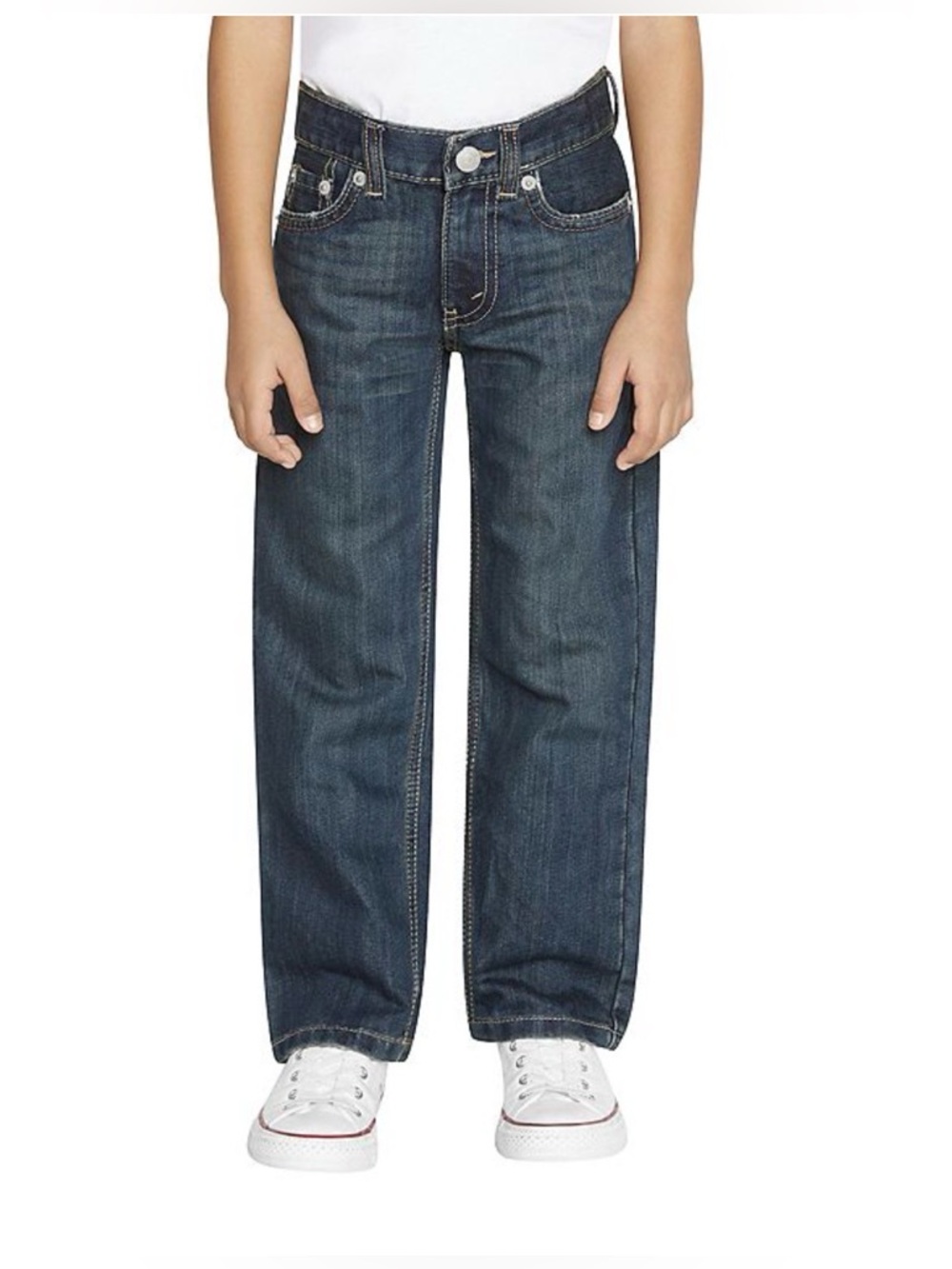 Boys EUC Levis 505 Blue Denim Jeans, regular fit, size 25x25 (youth size 10)